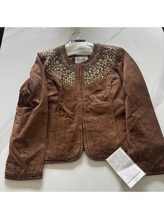 Jackets & Blazers - New With Tags - Ladies Leather Suede Bomber Jacket, Large, Guillaume